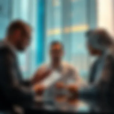 Investors analyzing real estate trends in Dubai