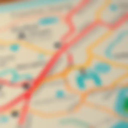 Detailed overview of the new Dubai Metro routes indicating key stops