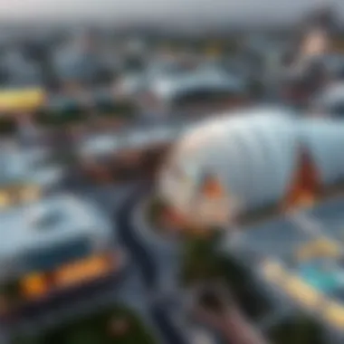 Aerial View of Nirvana Hub Aerial view of Nirvana Hub showcasing modern architecture