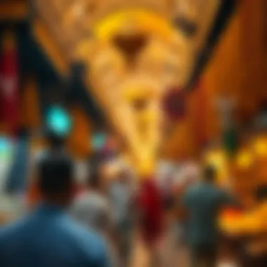 Vibrant market scene in the Old Gold Souk