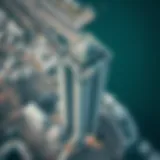 Aerial view of Port Saeed Building showcasing its architectural design