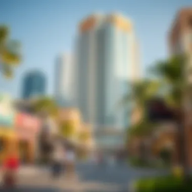 Surrounding area of Port Saeed Building depicting vibrant urban life