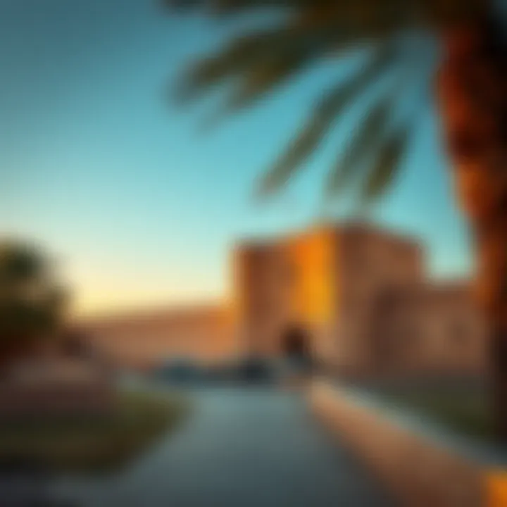 Historic Forts of Sharjah Historical forts of Sharjah at sunset