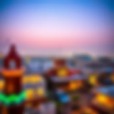 Panoramic View of Al Qusais A panoramic view of the Al Qusais neighborhood highlighting its vibrant atmosphere