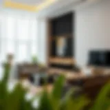 Modern flat interior showcasing stylish design in Al Qusais