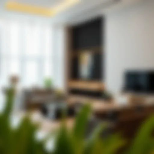 Modern flat interior showcasing stylish design in Al Qusais