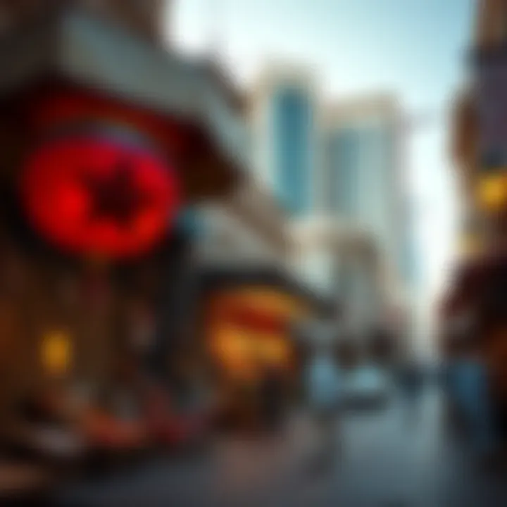 Real estate developments influenced by the proximity to iconic marketplaces.