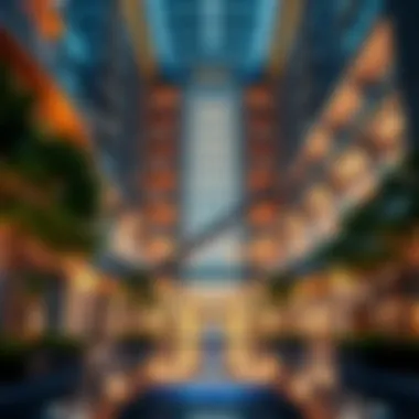 Stunning architectural design of the West Tower showcasing modern aesthetics