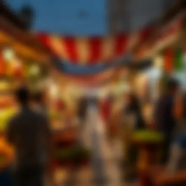 Cultural Richness in Local Market Vibrant local market reflecting the cultural richness of Umm Al Ramool