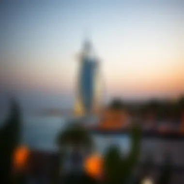 Burj Al Arab in Umm Suqeim The iconic Burj Al Arab standing majestically in Umm Suqeim