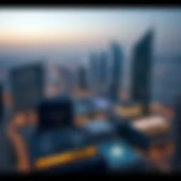 Stunning skyline view showcasing W Residences and surrounding architecture in Downtown Dubai