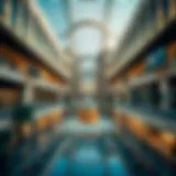 Stunning exterior architecture of Galleria Mall Dubai