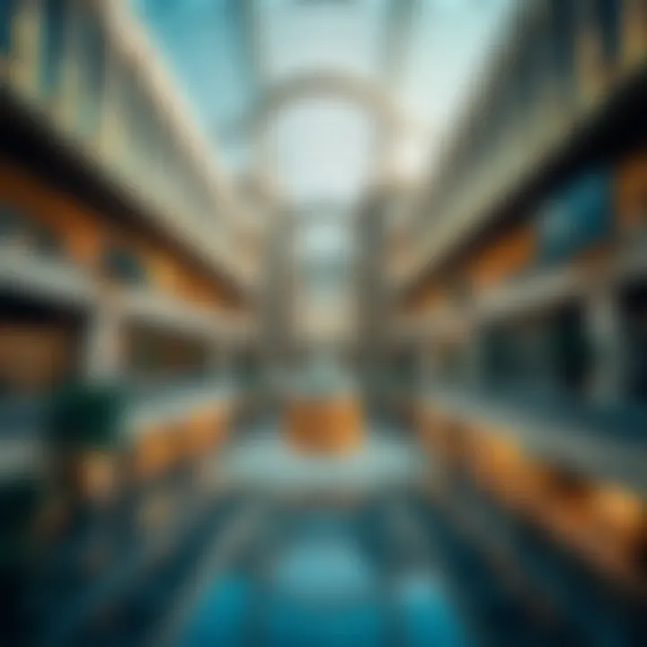 Architectural Marvel of Galleria Mall Dubai Stunning exterior architecture of Galleria Mall Dubai