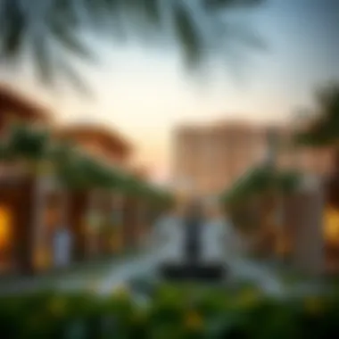 Real estate developments surrounding the Global Village area