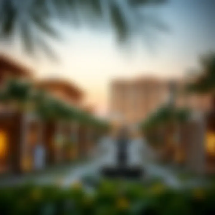 Real estate developments surrounding the Global Village area