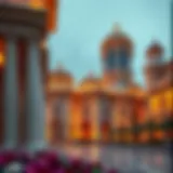 Stunning architectural features of Gold and Diamond Park