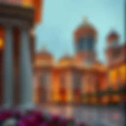 Stunning architectural features of Gold and Diamond Park