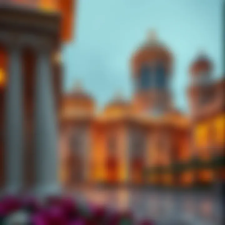 Stunning architectural features of Gold and Diamond Park