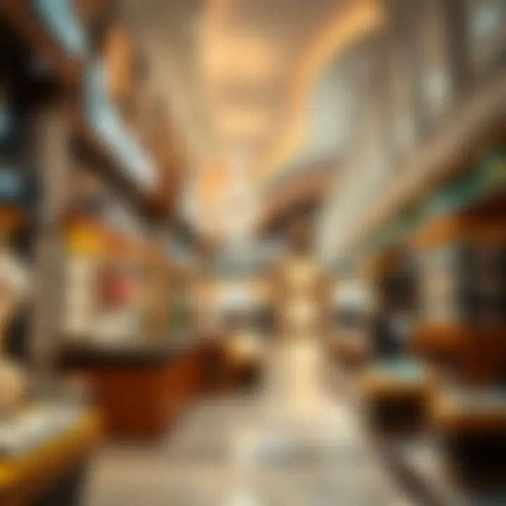 Vibrant shops showcasing exquisite jewelry