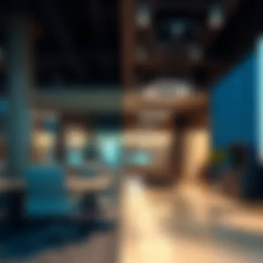 Interior office space within HDS Business Center reflecting modern design