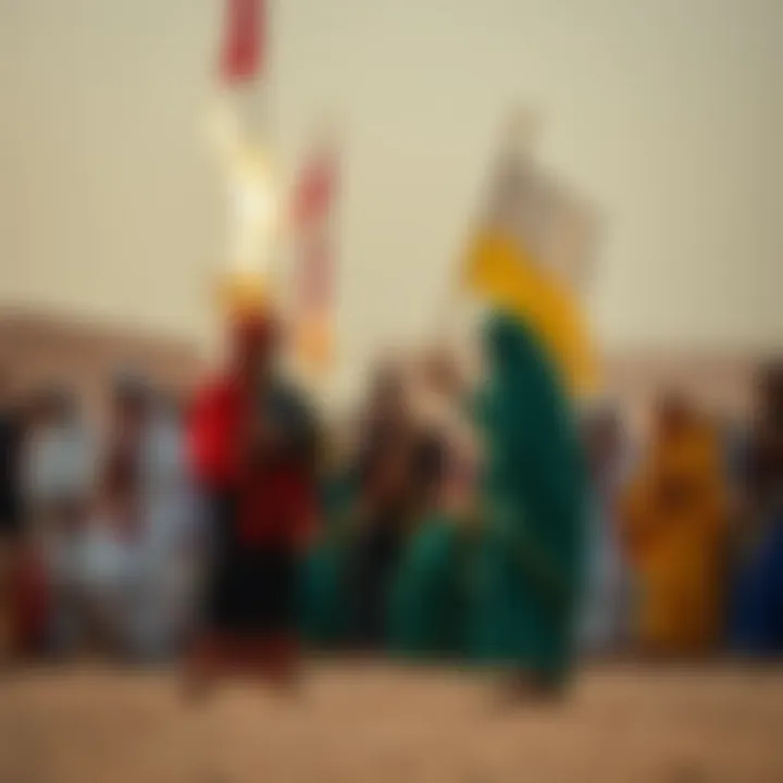 Cultural Celebration in the UAE Traditional UAE cultural event during a holiday