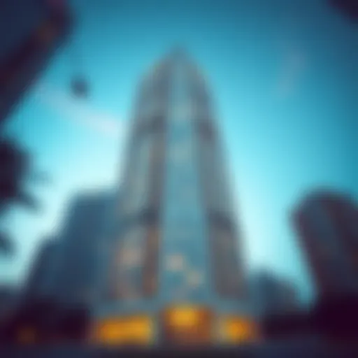 Stunning architectural facade of Icon Tower 1