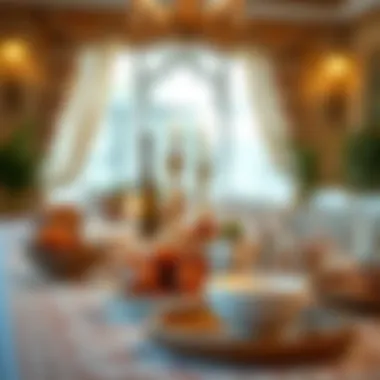 The Iftar Table: A Culinary Tradition A beautifully arranged iftar table with dates and water