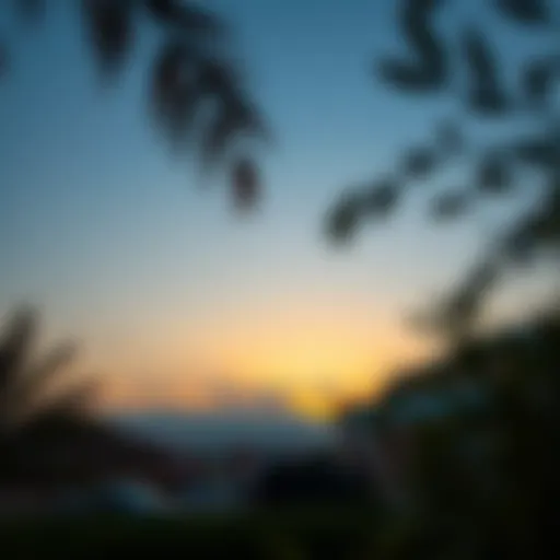 A serene sunset marking the end of the fast