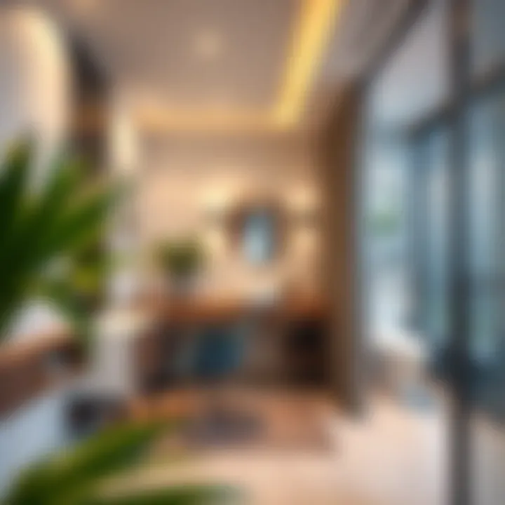 Trendy maid room showcasing contemporary design trends