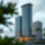 Stunning architectural view of Lake View Tower