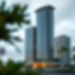 Stunning architectural view of Lake View Tower