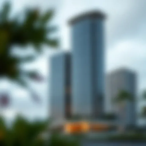 Stunning architectural view of Lake View Tower