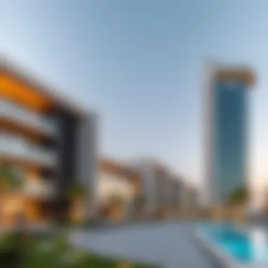 Modern architecture in Lulu Silicon Oasis