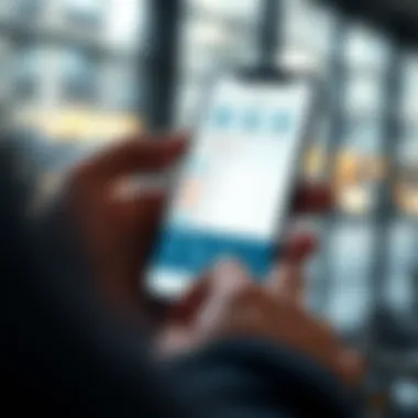 Leveraging Mobile Applications for Visa Management A smartphone with a visa tracking app open