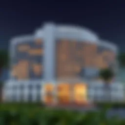 Exterior view of Millennium Al Barsha Hotel showcasing its modern architecture