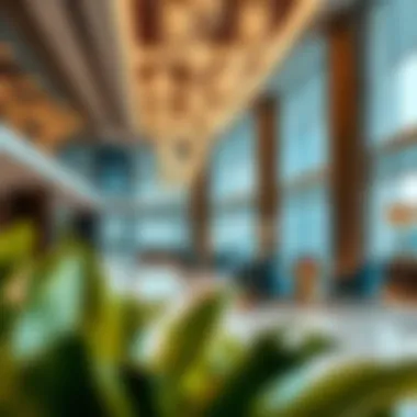 Luxurious Lobby Design at Movenpick Jumeirah Lake Towers Luxurious lobby of Movenpick Jumeirah Lake Towers with modern design elements