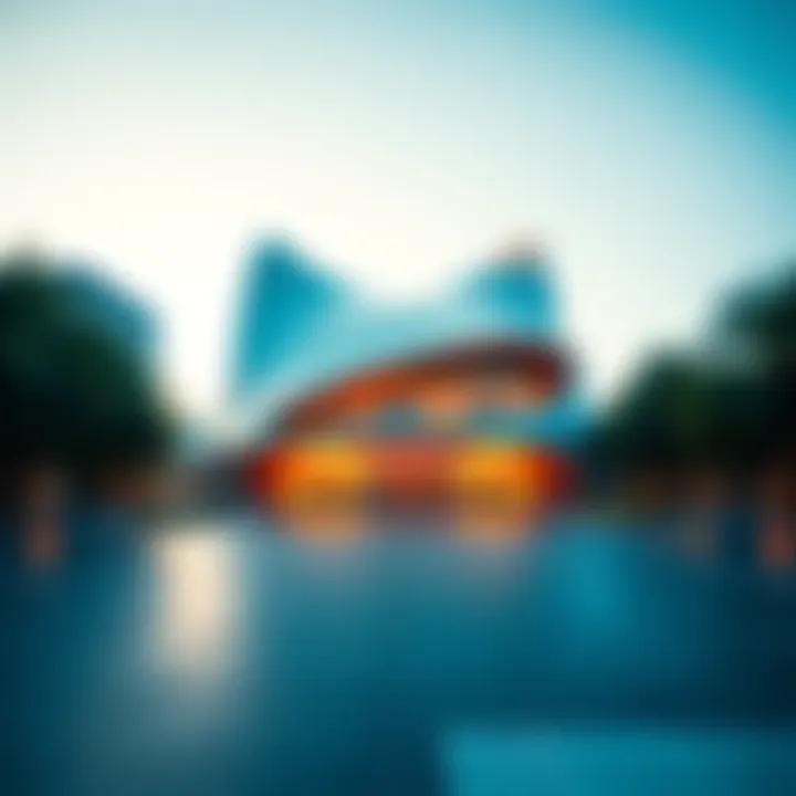 Architectural Marvel of the Museum of the Future Futuristic facade of the Museum of the Future