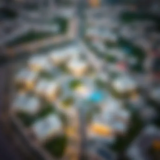Aerial view of Nad Al Hamar showcasing residential properties