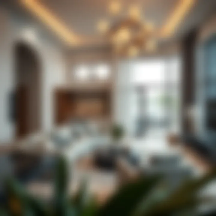 Contemporary Interior Design of Nad Al Sheba Gardens Villas Stylish interior of a villa highlighting modern design