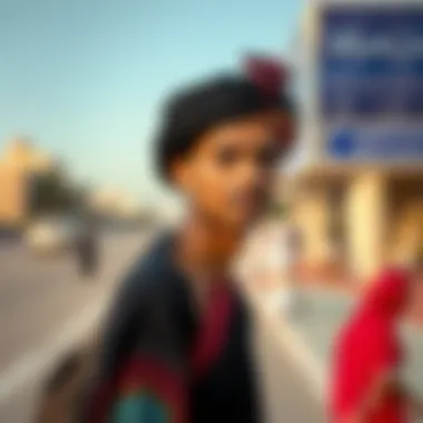 Lifestyle imagery depicting the cultural aspects of living near the Abu Dhabi-Dubai border