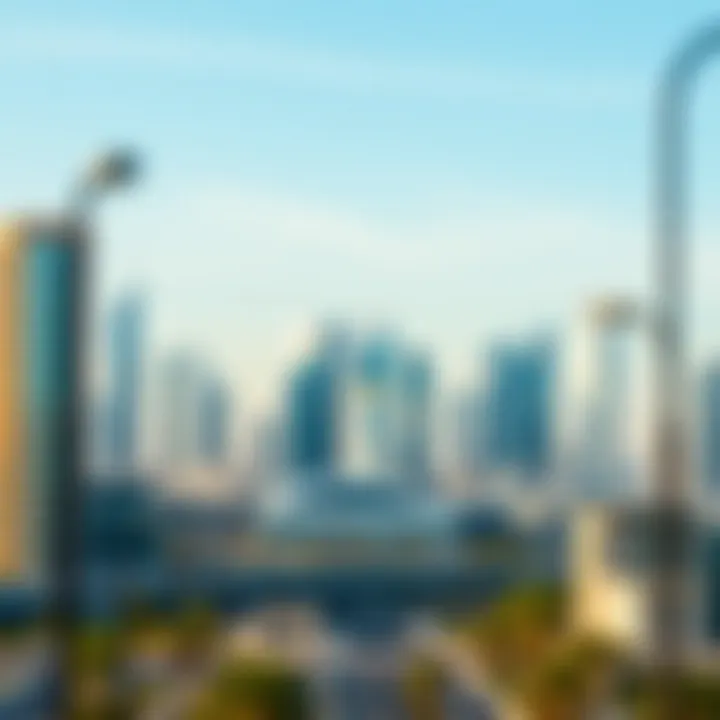 Dubai Skyline: A Testament to Modern Real Estate A stunning skyline view of Dubai showcasing modern architecture