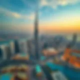 Aerial view of Dubai's iconic skyline showcasing luxury properties