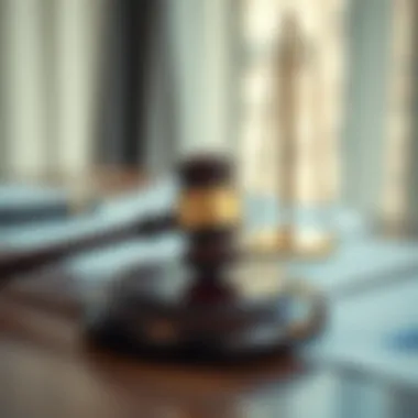 Legal documents and a gavel symbolizing real estate transactions in Dubai