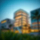 Modern architecture of Knowledge City in Dubai showcasing innovative design