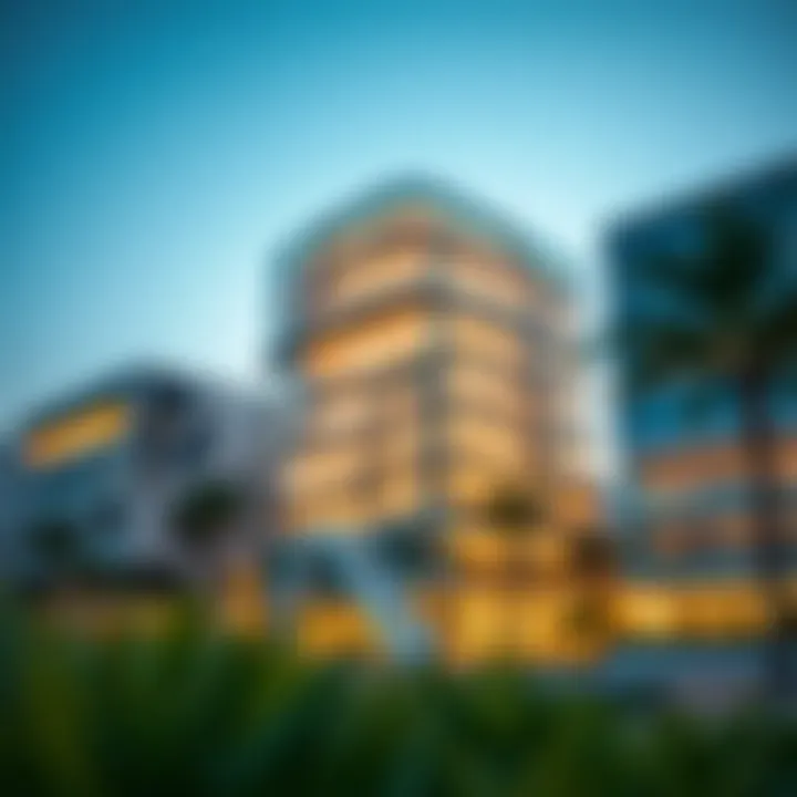 Modern architecture of Knowledge City in Dubai showcasing innovative design