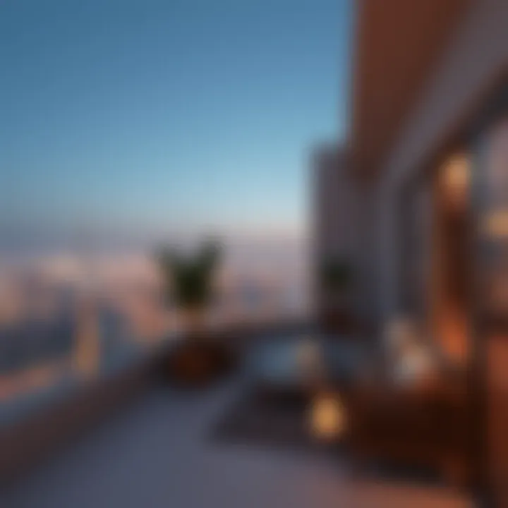 Breathtaking view from a Dubai penthouse balcony