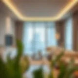 A serene living space reflecting cleanliness and organization