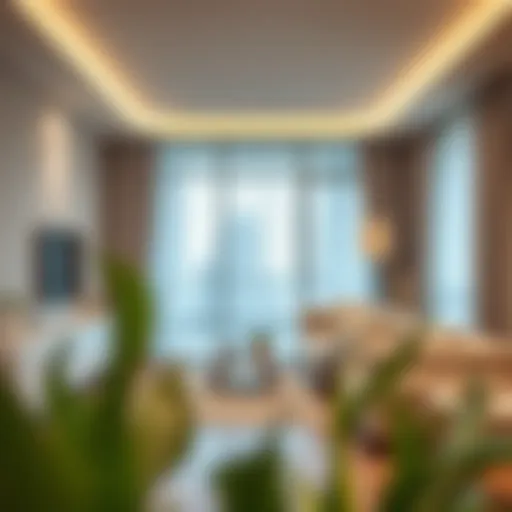 A serene living space reflecting cleanliness and organization