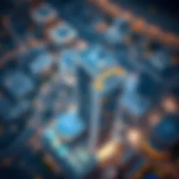 Aerial view of One Central DWTC showcasing its architectural elegance