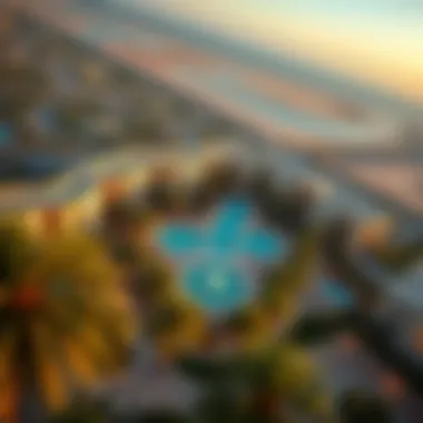 Aerial view showcasing the stunning layout of Opal Gardens Nakheel